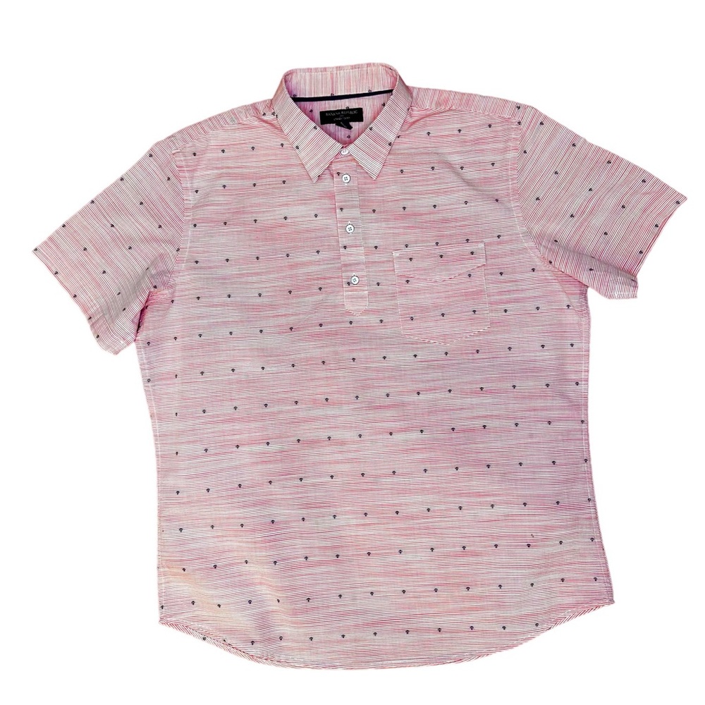 Banana Republic Short Sleeve Button up. Men’s Size Large - Picture 2 of 8